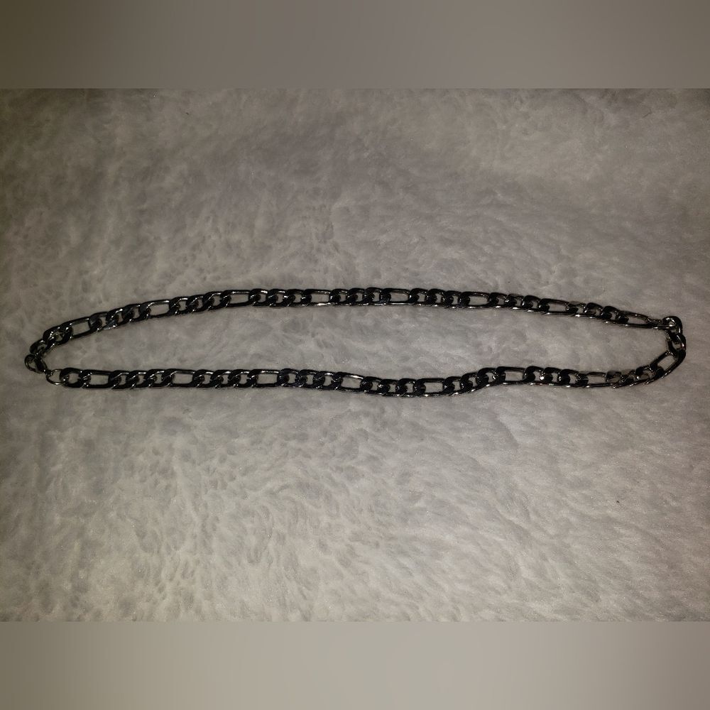 Stainless steel silvertone 24 inch necklace